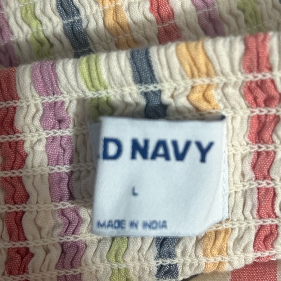 Nwot Old navy striped tie front smock top size x-large - Picture 6 of 7